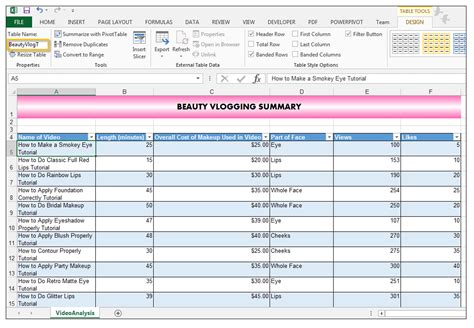 We have already covered how to format Excel Tables extensively in a ...