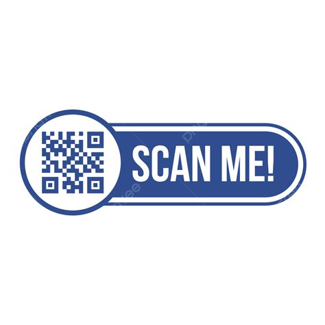 Qr Code Scan Me Label Tag Icon For Mobile App Transparent Background ...