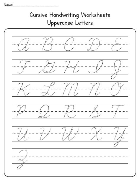 Blank Cursive Worksheets - 13 Free PDF Printables | Printablee