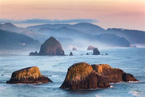 Ecola State Park Beach Sunset Pano By William Freebilly Photography ...