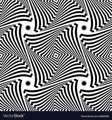 Seamless op art pattern Royalty Free Vector Image