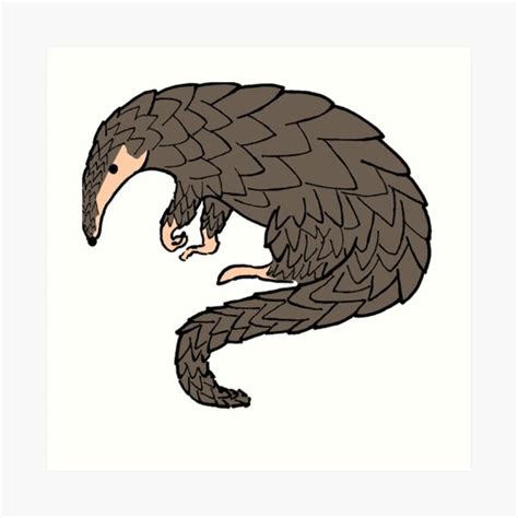 "pangolin lover, save the pangolins, endangered pangolin- pangolin" Art ...