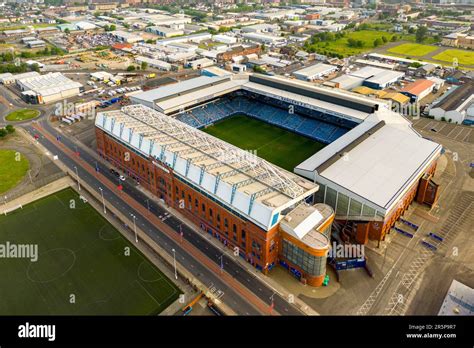 Ibrox Stadium, home of Glasgow Rangers FC, Glasgow, Scotland, UK Stock ...