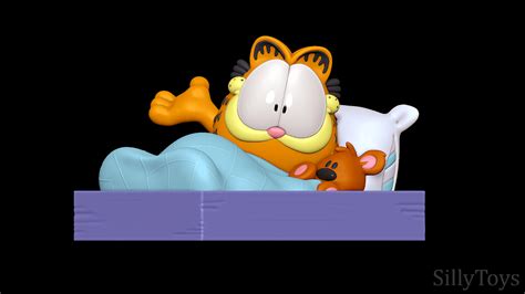 Garfield in Bed 3D print model | CGTrader