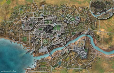 Modern Fictional City Map Generator - Maps Model Online