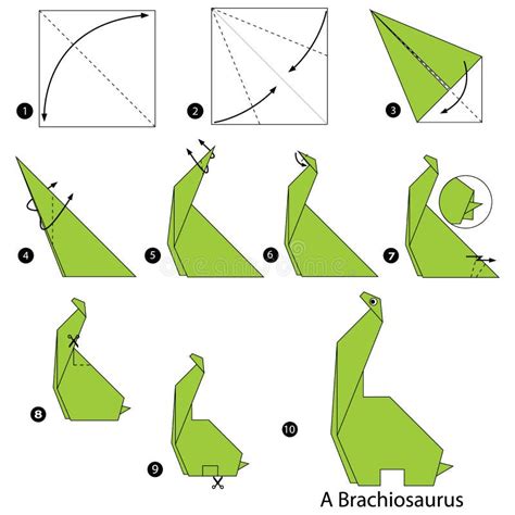 origami t-rex step by step