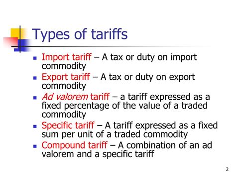 PPT - What are tariffs? PowerPoint Presentation, free download - ID:3253196