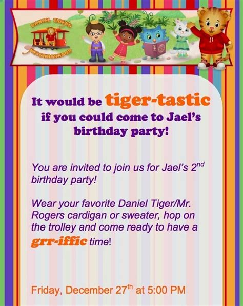 Life With Crazy Rachel: Daniel Tiger Birthday Party