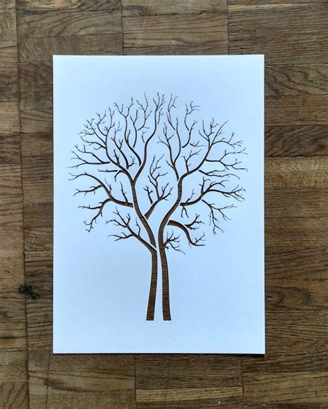 Tree Stencil Painting art supply wall art plastic