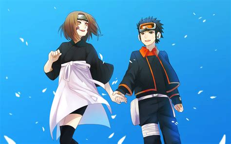 Download Obito Uchiha And Rin Nohara Wallpaper | Wallpapers.com