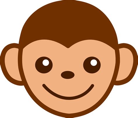 Monkey Face Drawing - ClipArt Best