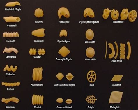 pasta types ~ travell and culture