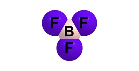 Boron Trifluoride Molecular Structure Isolated On White Stock Photo ...