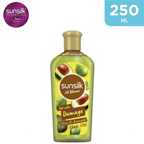 Buy Sunsilk Hair Oil Damage Olive & Avocado 250 Ml | توصيل Taw9eel.com