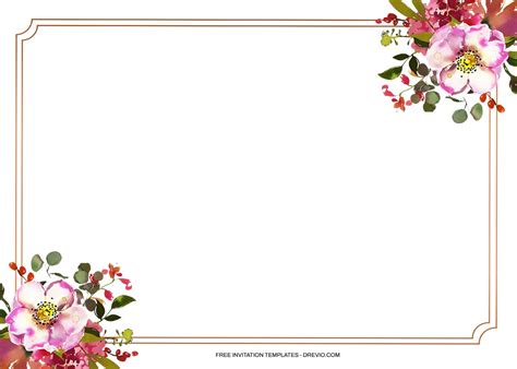 8+ Magenta Blush Floral For Invitation Templates - Drevio : Free And ...