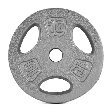 set of 2 - 10 LB Pound CAP Weight Cast Iron Plates standard 1 inch ...