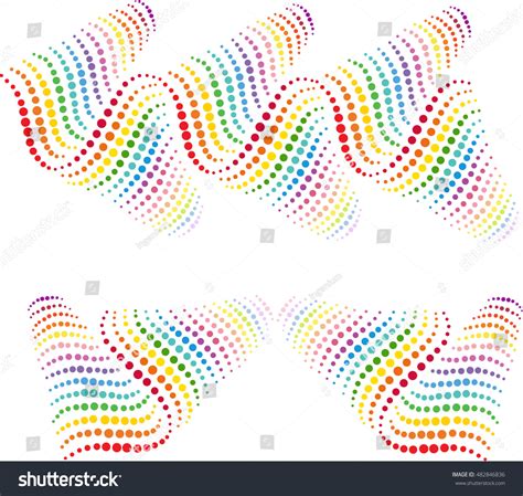 Rainbow Wave Pattern Stock Vector 482846836 - Shutterstock