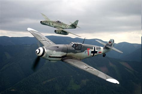 military Aircraft, Aircraft, World War II, Messerschmidt, Bf109, Me262 ...