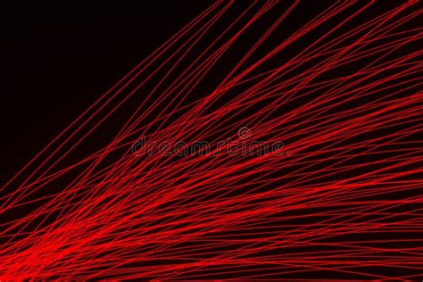 Abstract Light with Glowing Red Rays on Black Stock Image - Image of ...