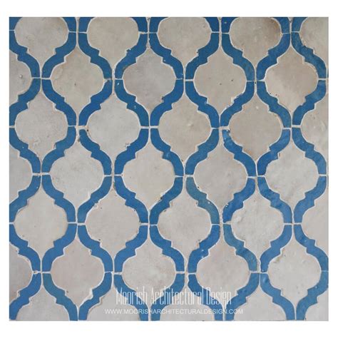 Blue Arabesque Tile