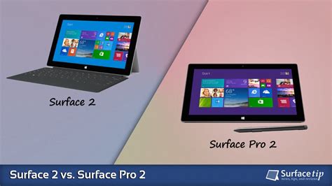 Surface 2 vs. Surface Pro 2 - Full Specs Comparison - SurfaceTip