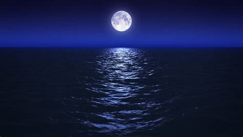 Moon Time Lapse With Reflection Over Ocean Stock Footage Video 241435 ...