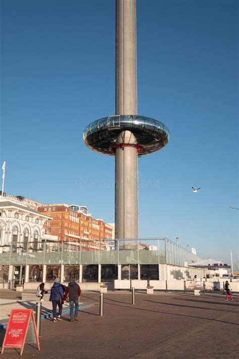 Observation Tower at Brighton Beach by Night - BRIGHTON, UNITED KINGDOM ...