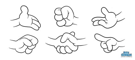 How to draw cartoon hands | A step by step guide to drawing hands