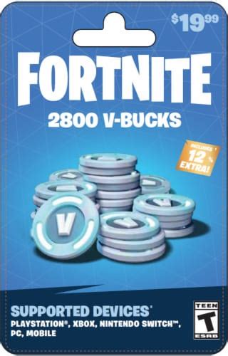 Fortnite V-Bucks $19.99 Gift Card, 1 ct - Smith’s Food and Drug