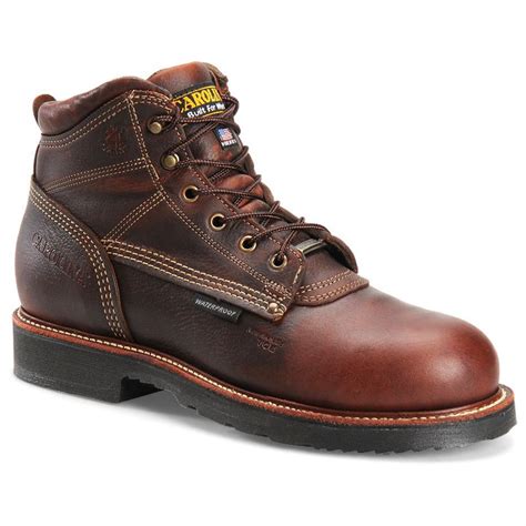 Men's Carolina® 6" Domestic Composite Toe Waterproof Work Boots, Briar ...