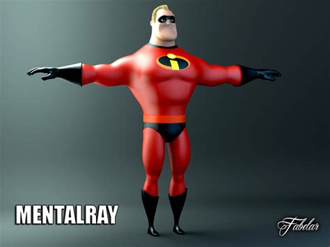 Mr Incredible 3D Model MAX OBJ 3DS FBX C4D - CGTrader.com