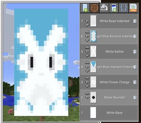 Bunny banner | Minecraft banner designs, Minecraft blueprints ...