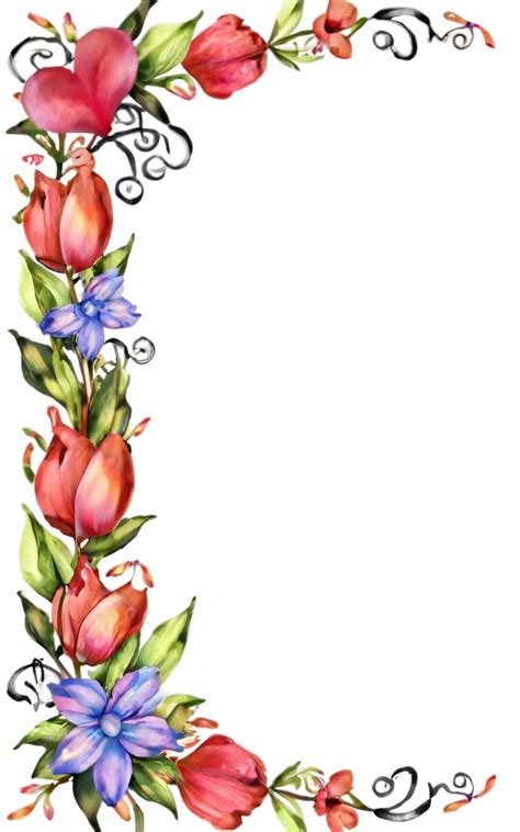 Illustration Of Floral Frame Free Stock Photo - Public Domain Pictures