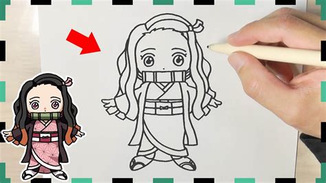 How to draw Nezuko Kamado chibi | Demon Slayer - YouTube