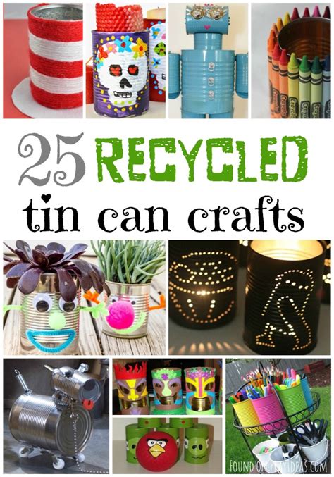 25 Recycled Tin Can Crafts For Kids