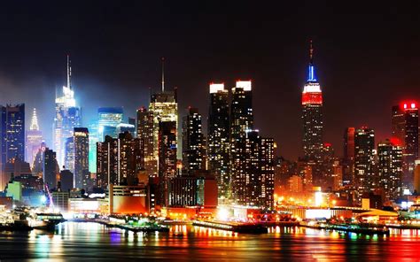 Manhattan New York City Night Wallpapers - Wallpaper Cave