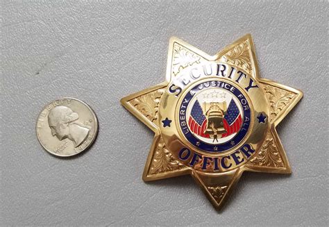 "Security Officer" Badge Gold - Hangar 19 Prop Rentals