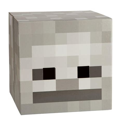 Minecraft 12" Skeleton Head Costume Mask - Walmart.com - Walmart.com