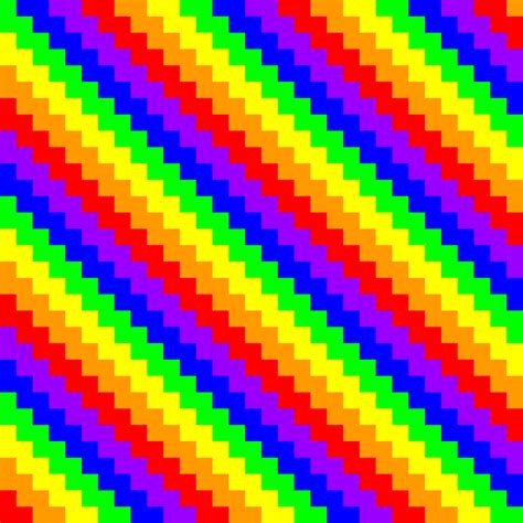 Rainbow pixel art