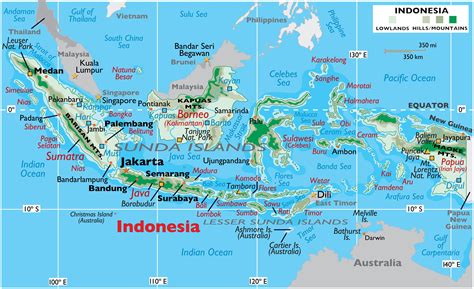 Indonesia Map / Geography of Indonesia / Map of Indonesia - Worldatlas.com