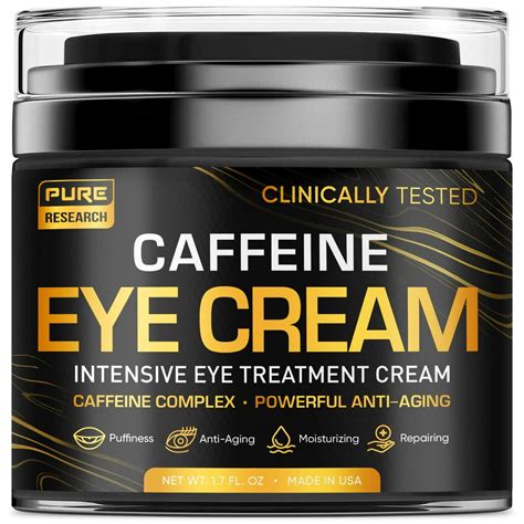 Caffeine Eye Cream For Anti Aging, Dark Circles, Bags, Puffiness. Great ...