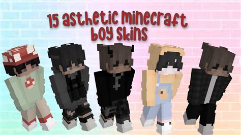 top 15 aesthetic minecraft boy skins! - YouTube