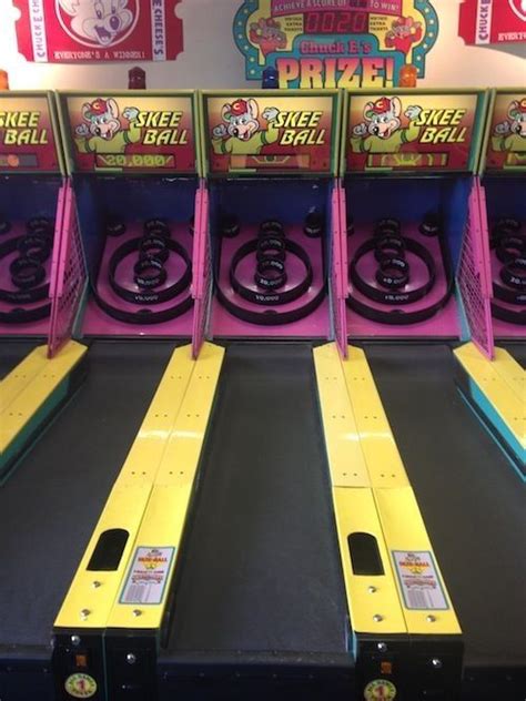 Skeeball! | Chuck e cheese, Arcade game machines, Kids blog