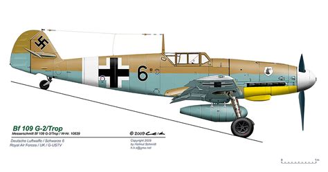 Messerschmitt Bf 109G-2Trop, 8./JG 77, Heinz Ludemann, WNr 10639 ...