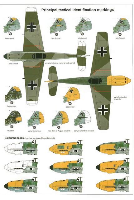 (For Aero Modelers) Messerschmitt Bf 109 E Camouflage and … | Flickr