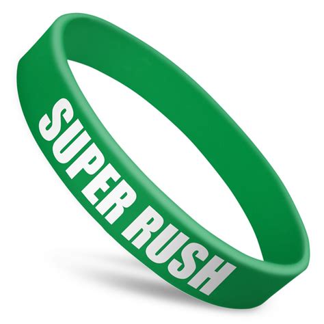 Super Rush Silicone Wristbands