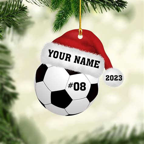 Amazon.com: Personalized Soccer Ornaments Soccer Christmas Ornament ...