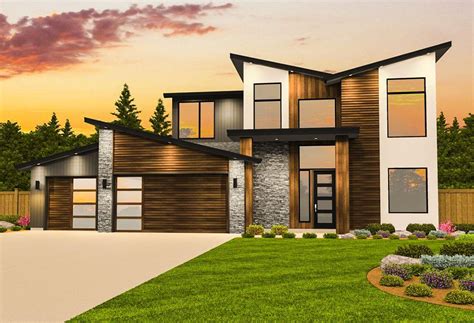 Plan 85182MS: Contemporary House Plan with Casita | Contemporary house ...