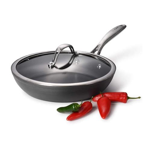 ProCook Professional Anodised Non-Stick Frying Pan with Lid / 24cm ...