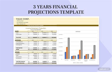 3 Year Financial Projection Template Google Sheets